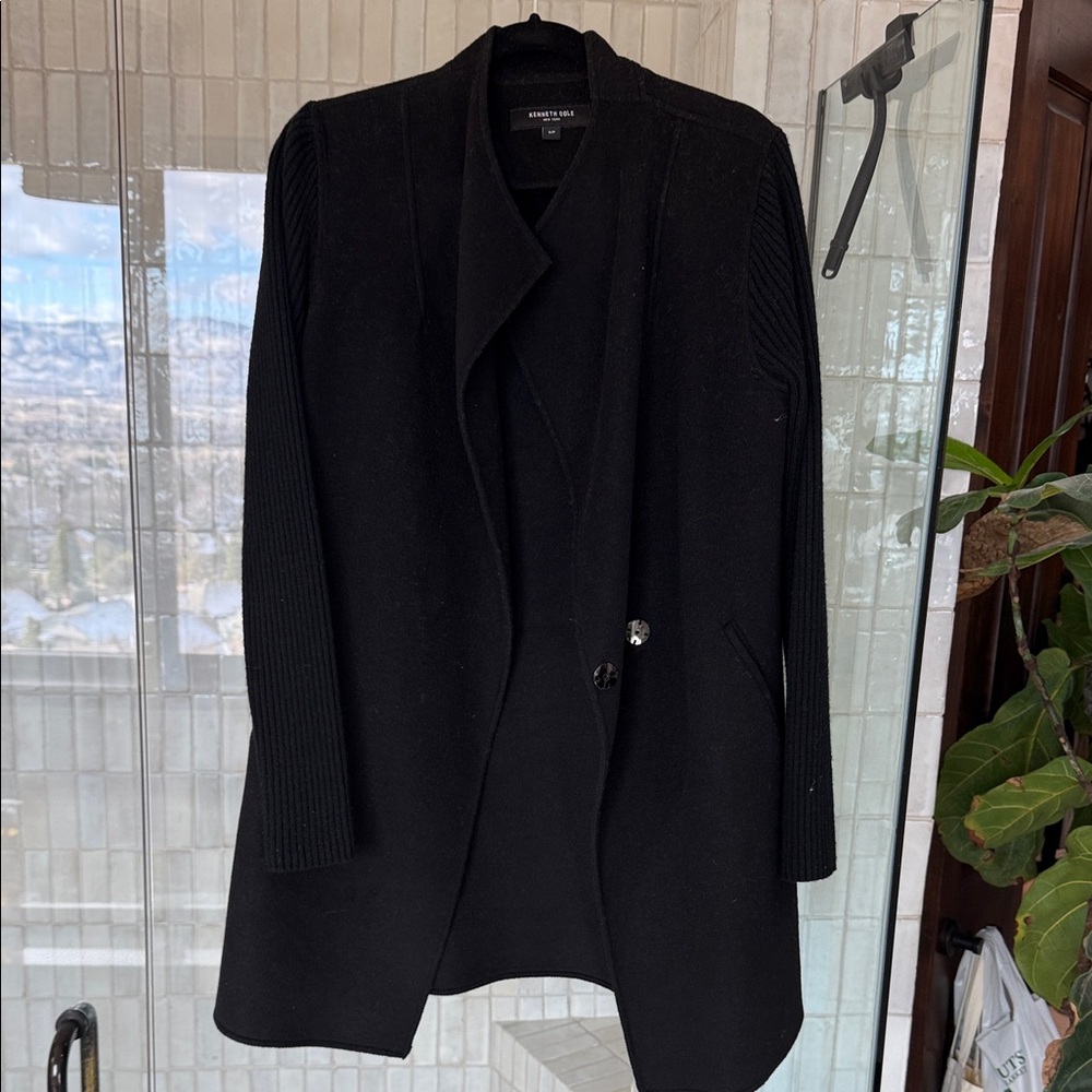 Kenneth Cole Classic Black Coat